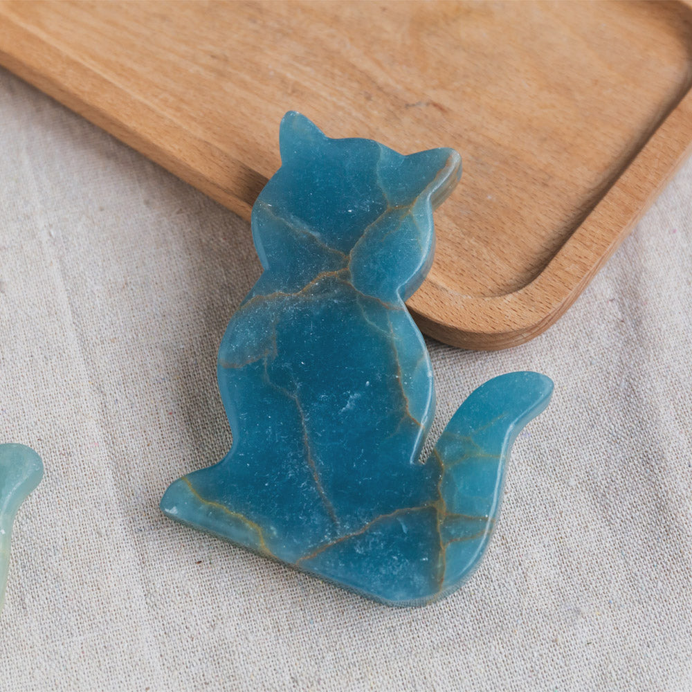 Blue Onyx Cat Slice