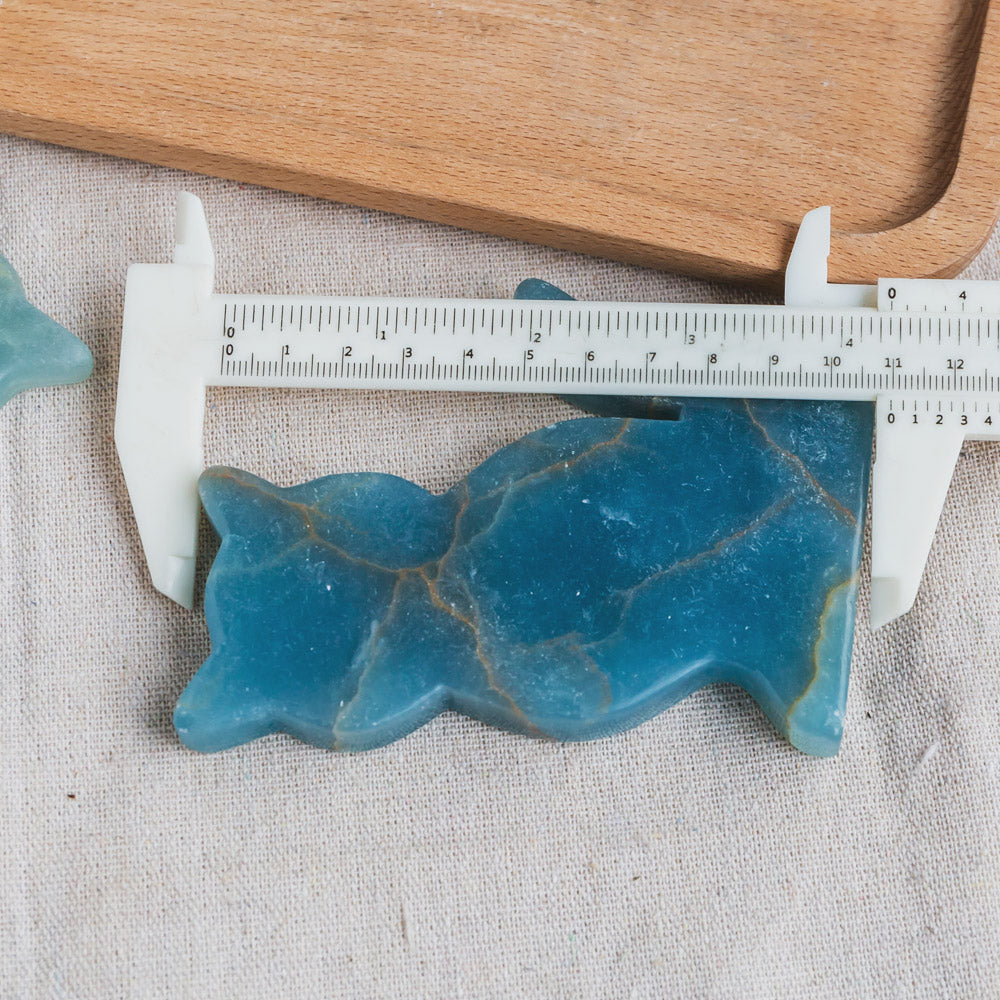 Blue Onyx Cat Slice