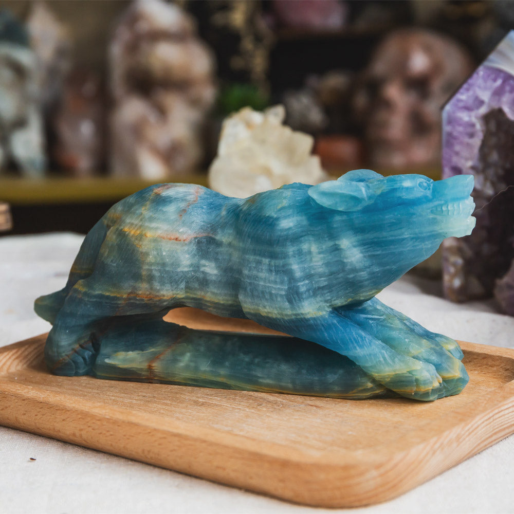 Blue Onyx Wolf