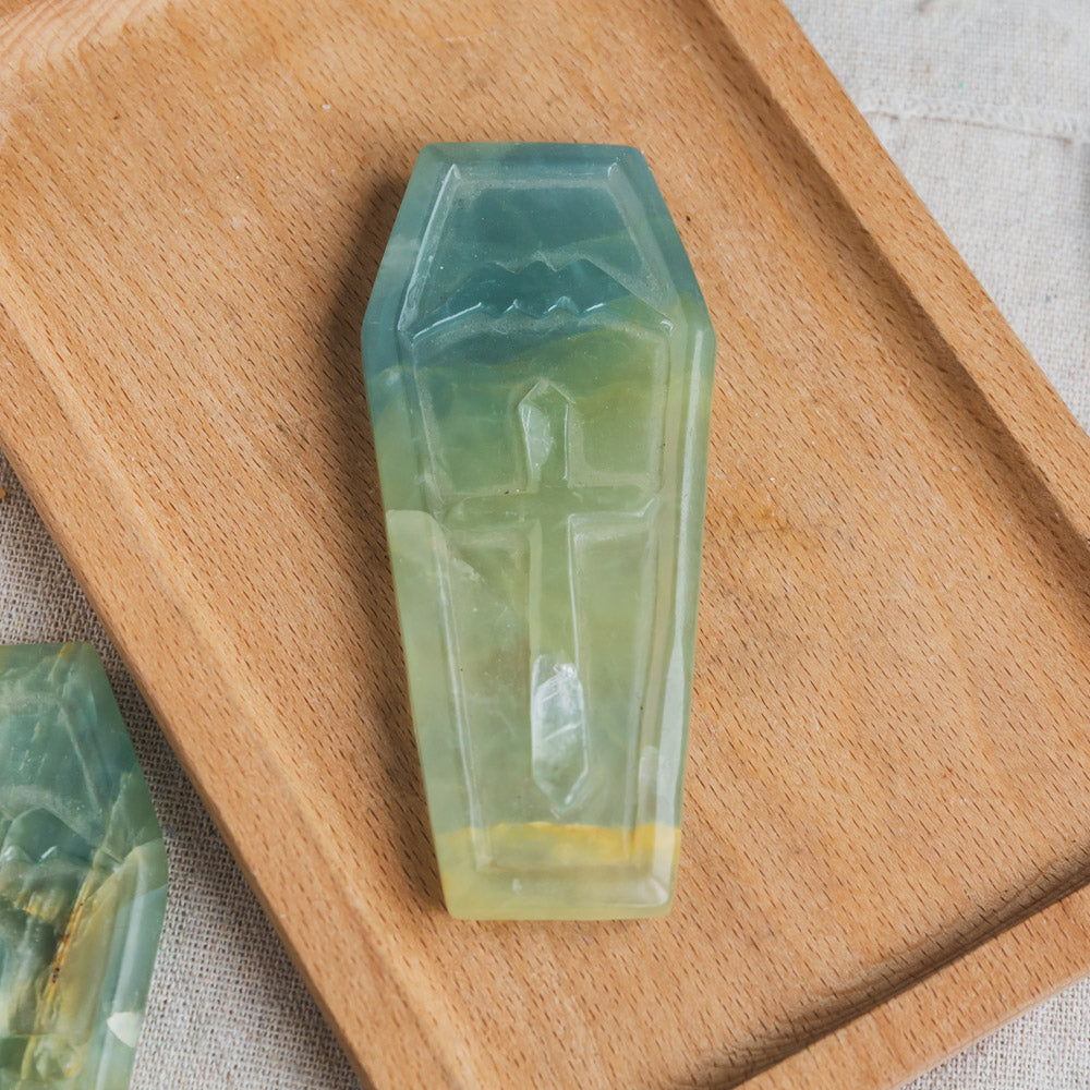 Blue Onyx Coffin Plate