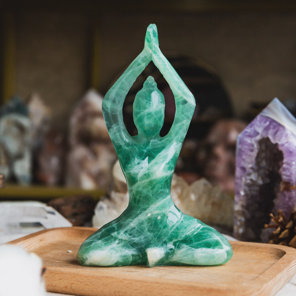 Fluorite Yoga Goddess