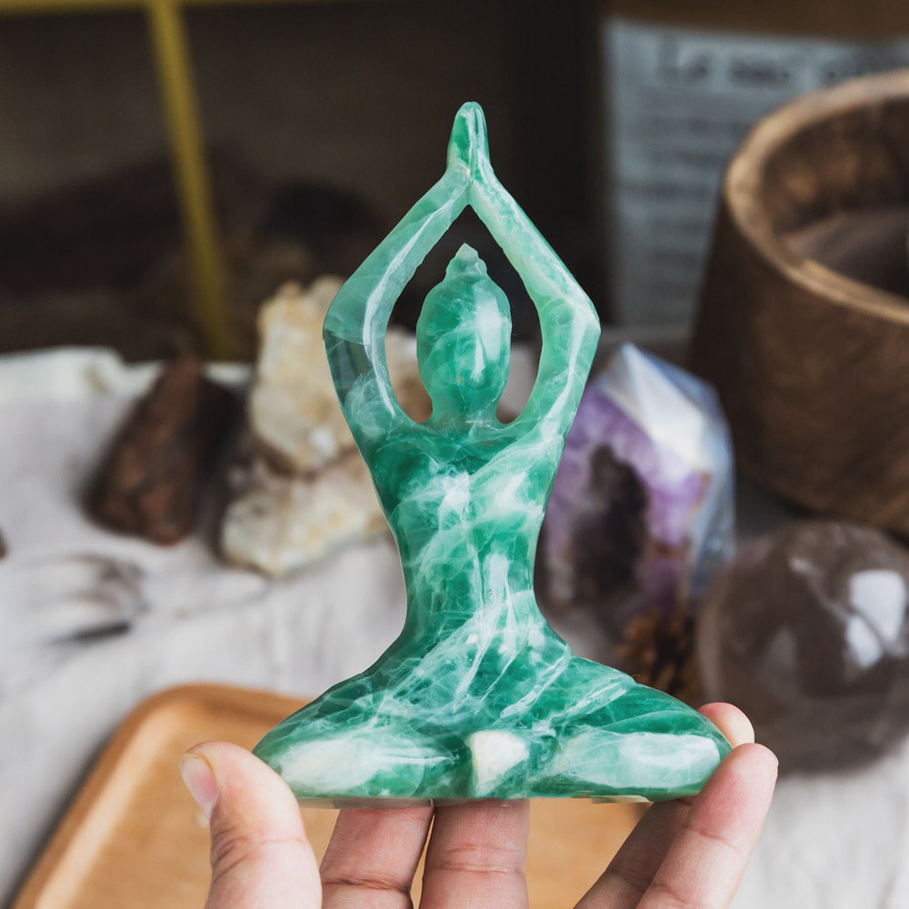 Fluorite Yoga Goddess