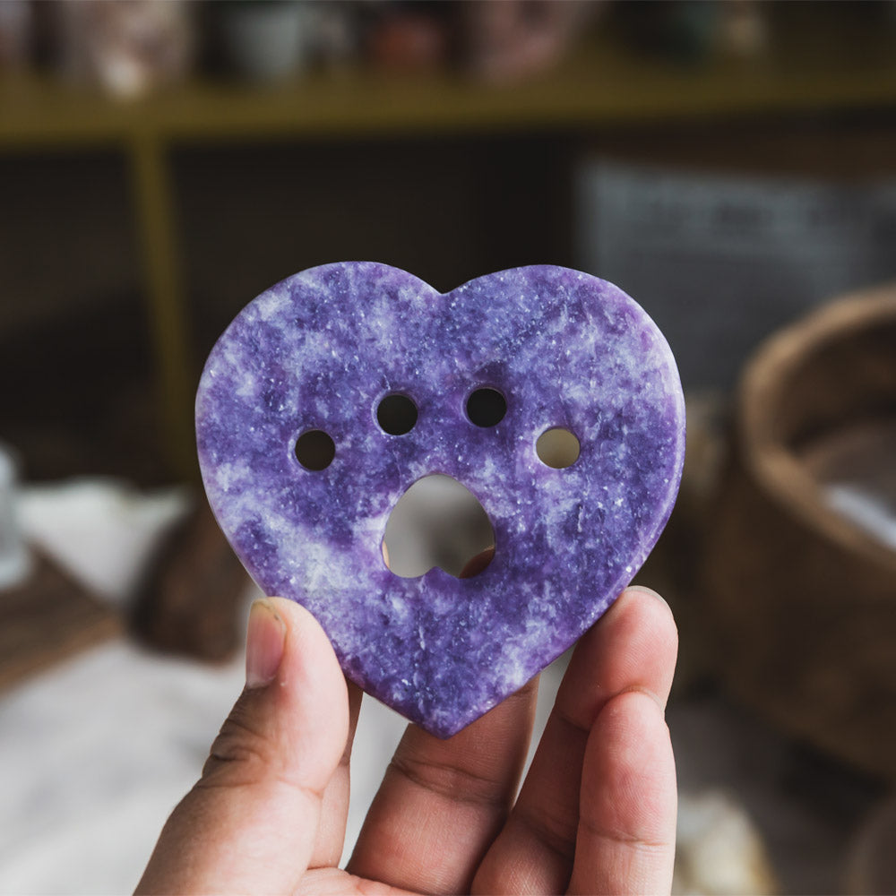 Purple Mica Heart