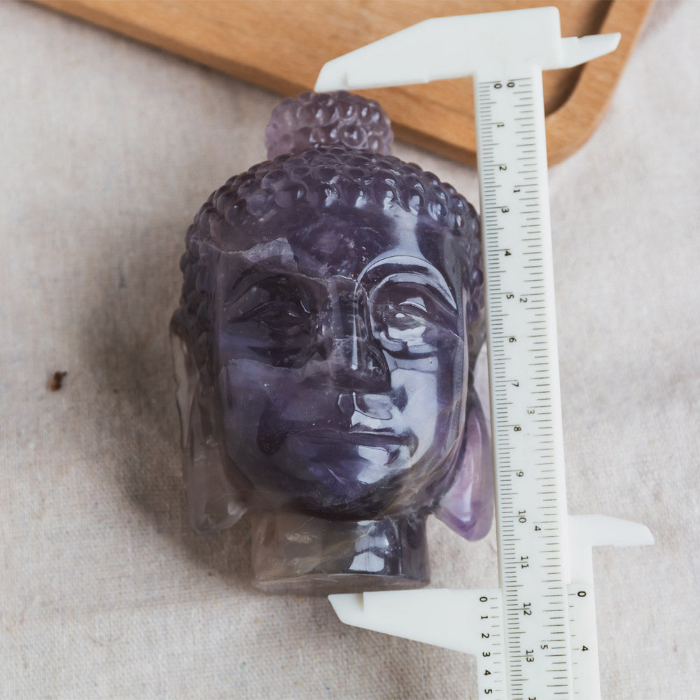 Fluorite Buddha Head