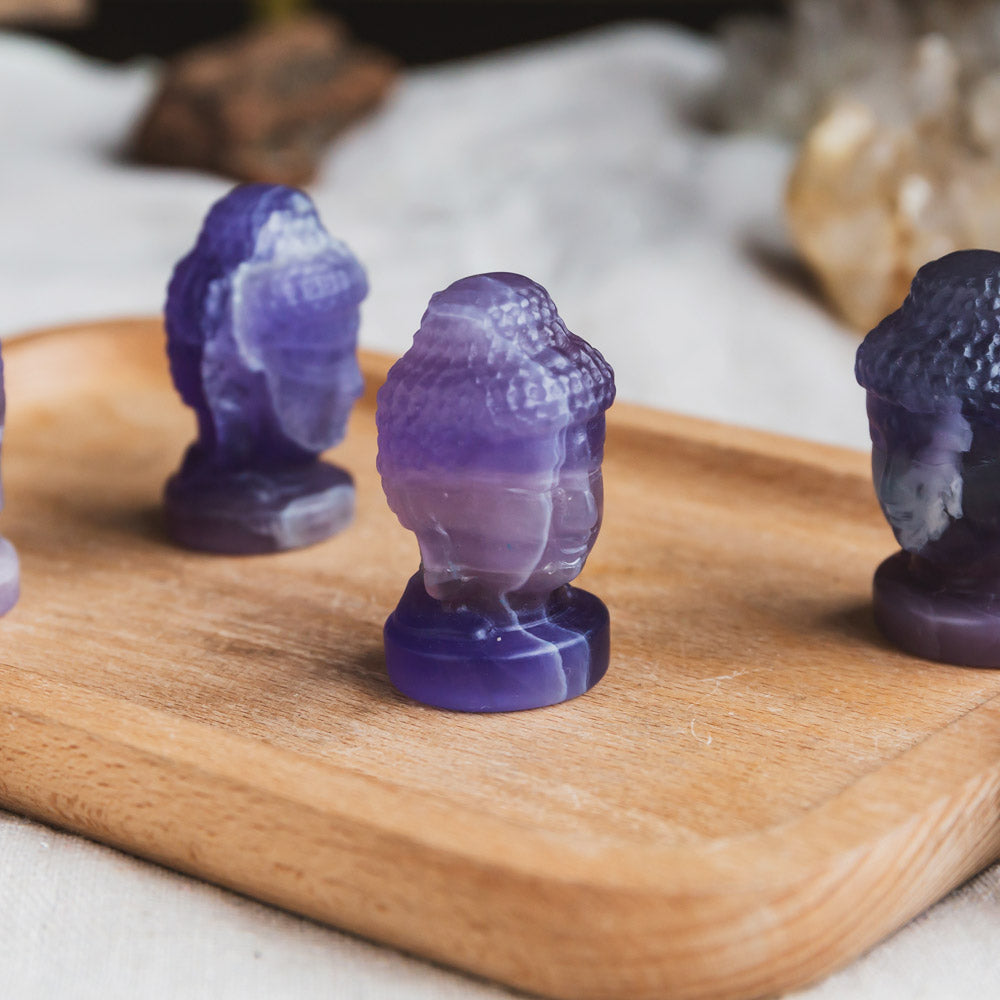 Fluorite Buddha Head