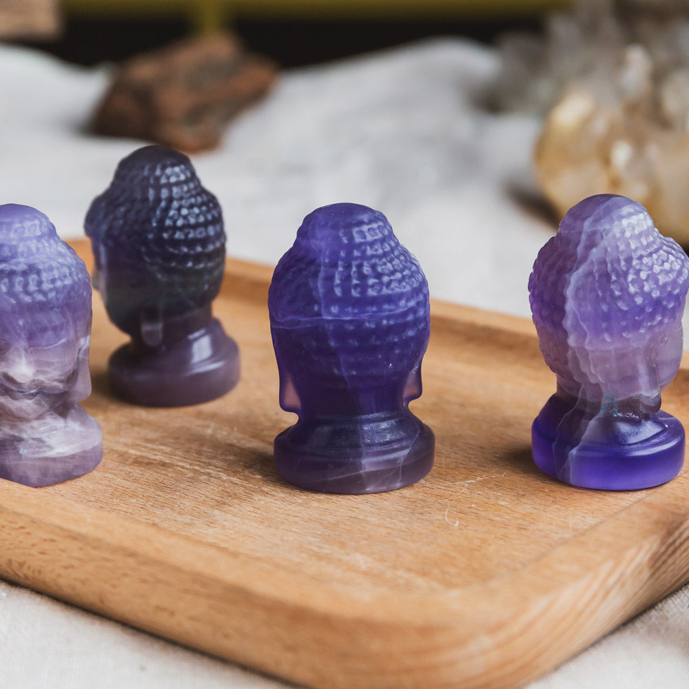 Fluorite Buddha Head