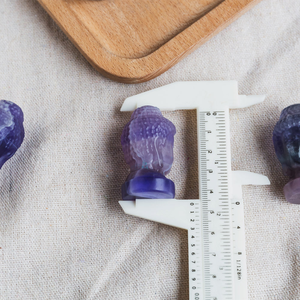 Fluorite Buddha Head