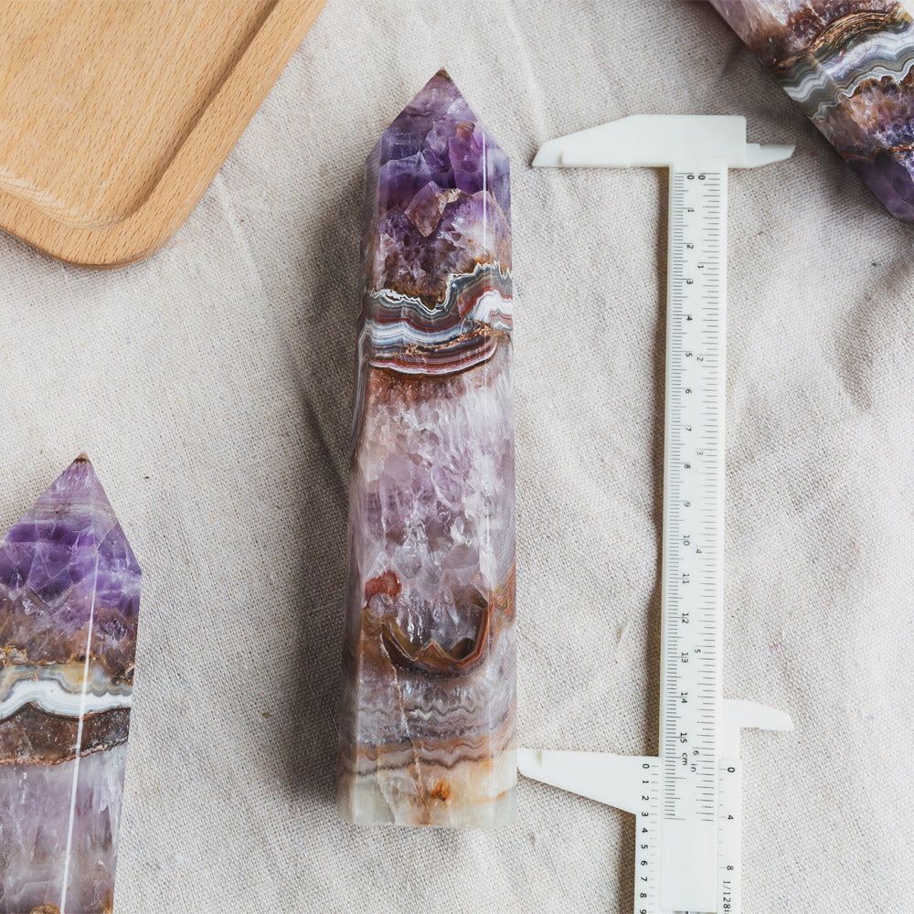 Reikistal Amethyst With Mexico Sardonyx Point