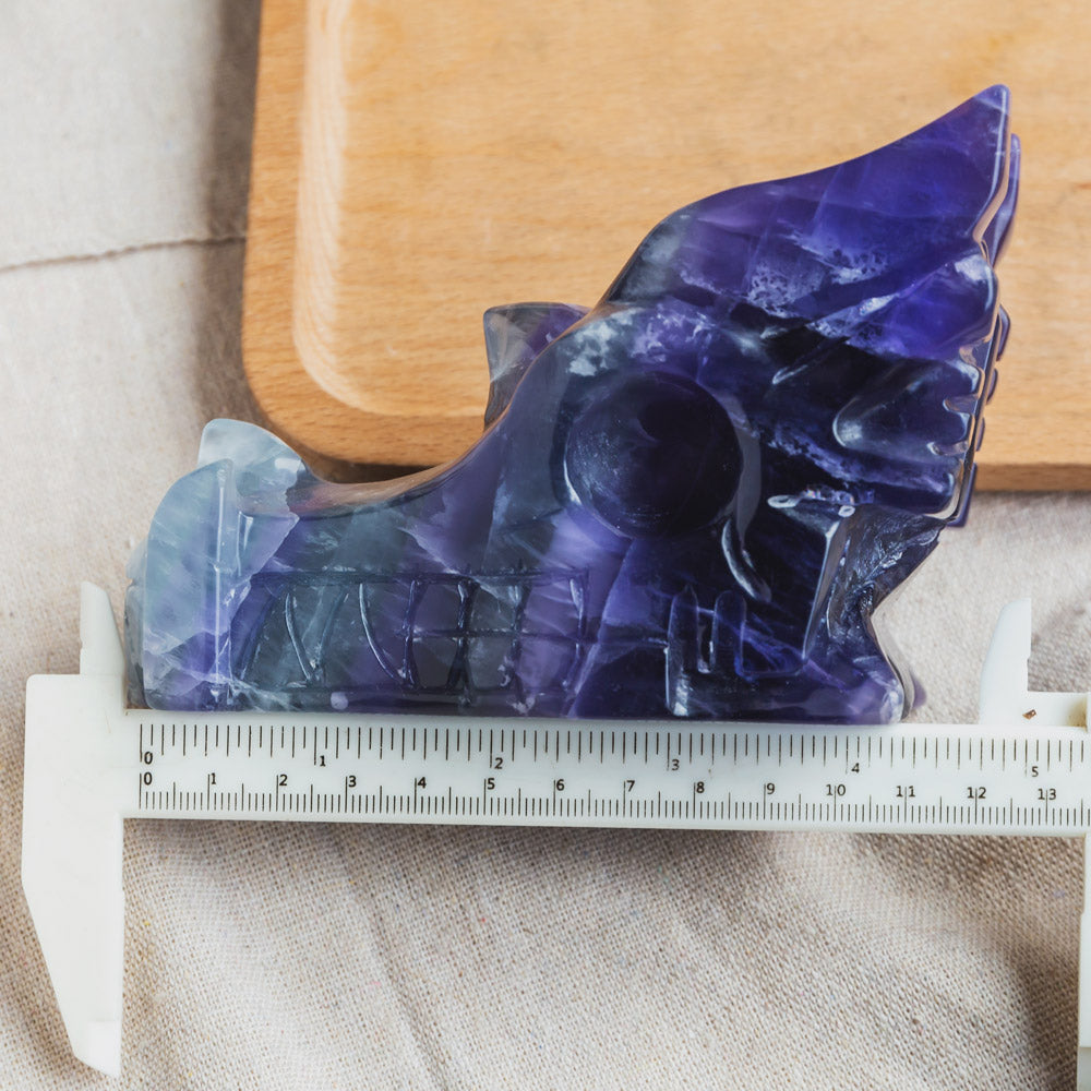 Fluorite Dragon Head