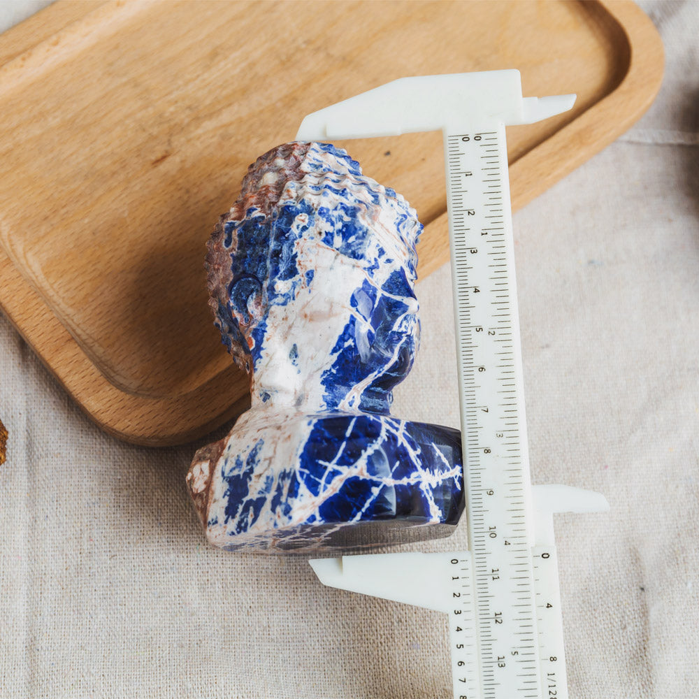 Sodalite Buddha Head