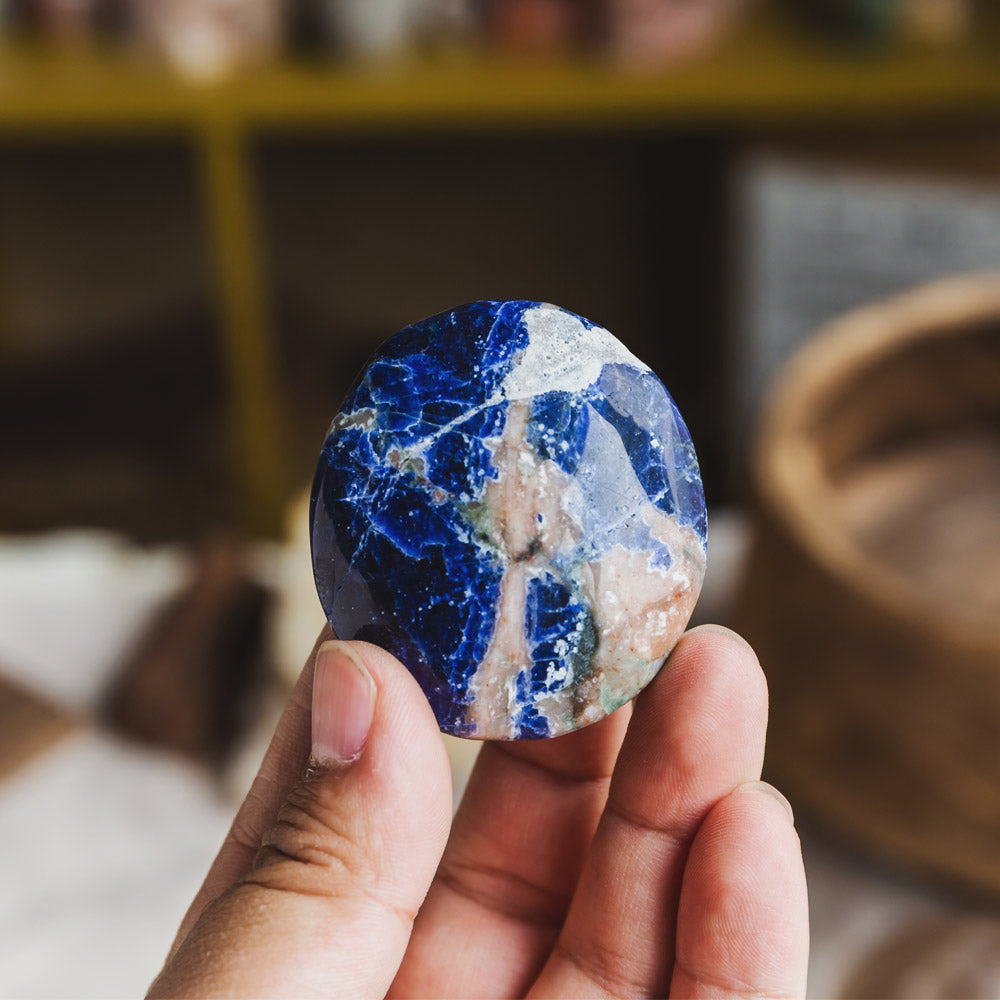 Sodalite Palm Stone