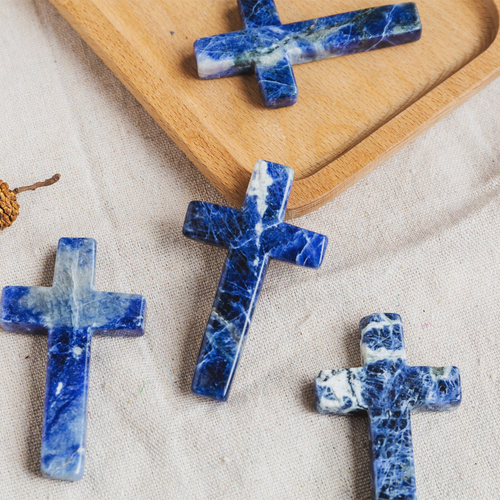 Sodalite Cross