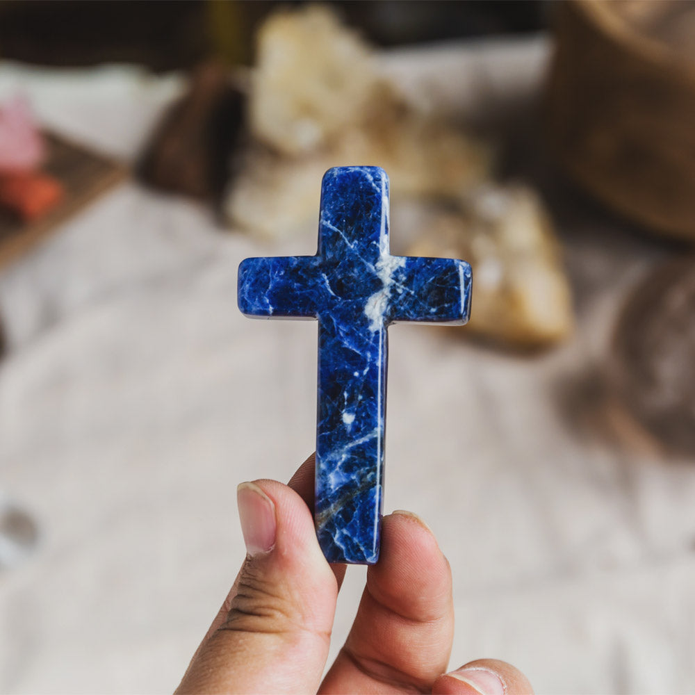 Sodalite Cross