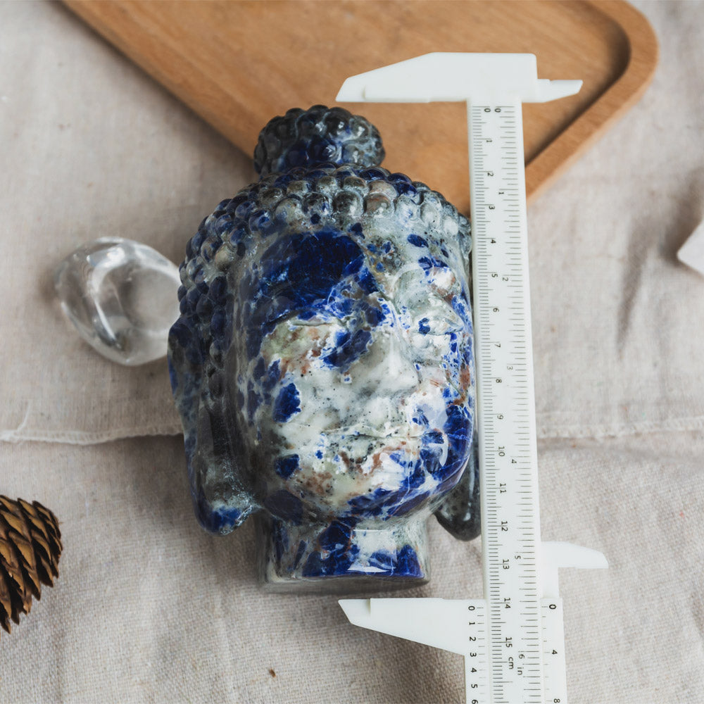 Sodalite Buddha Head