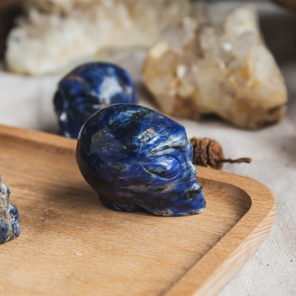 2" Sodalite Alien Skull