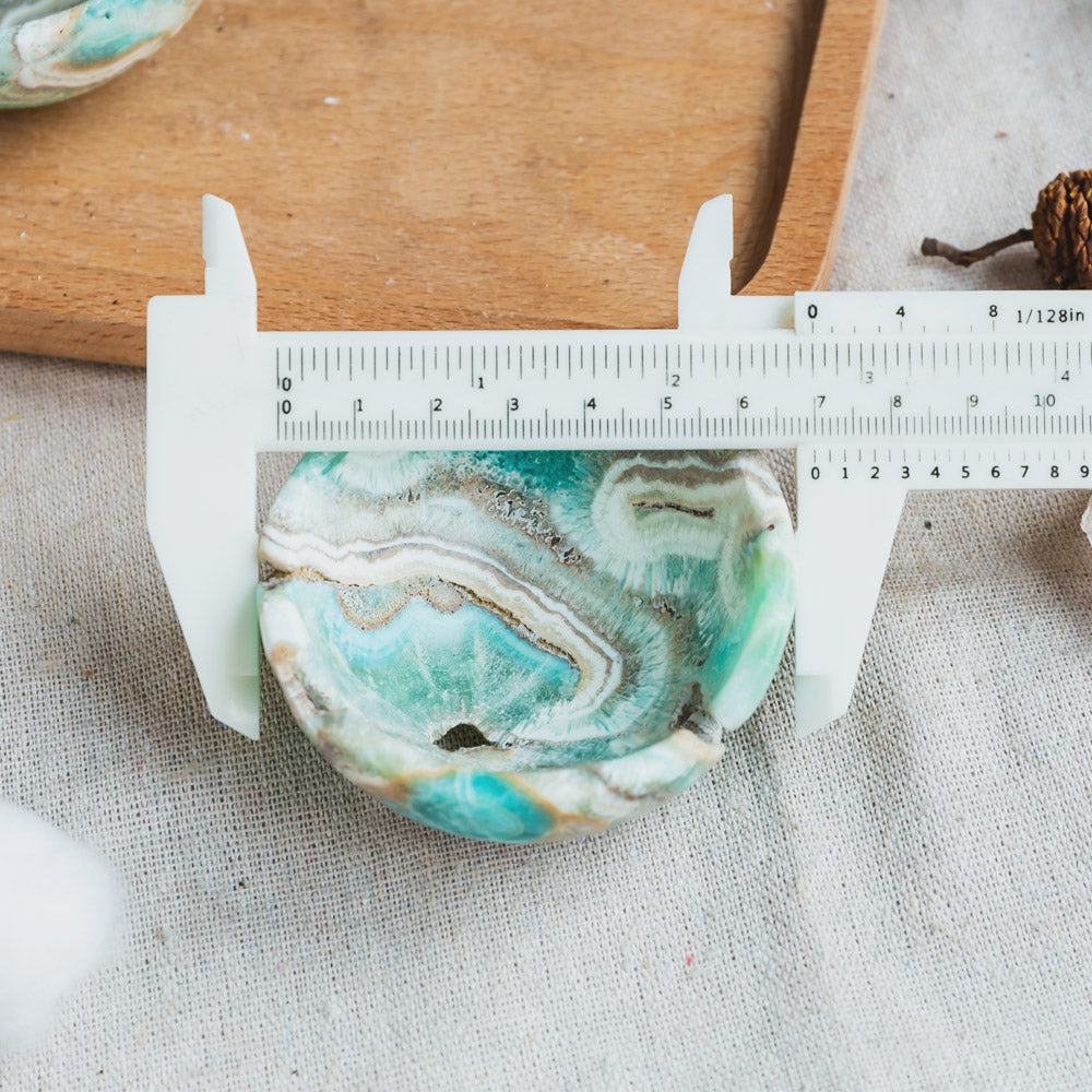 Blue Aragonite Bowl