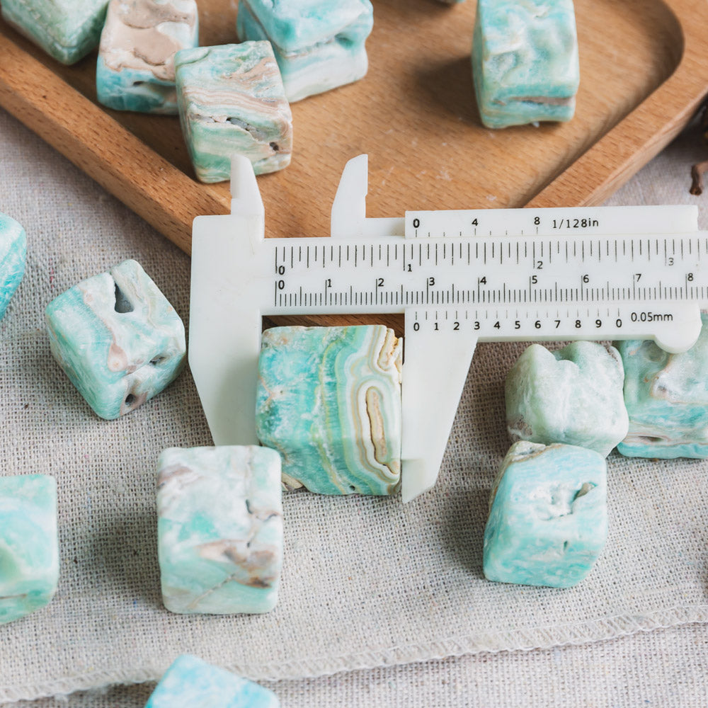 Blue Aragonite Cube