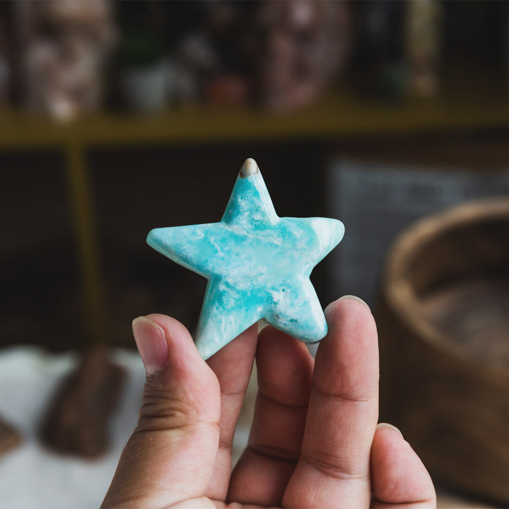 Blue Aragonite Star