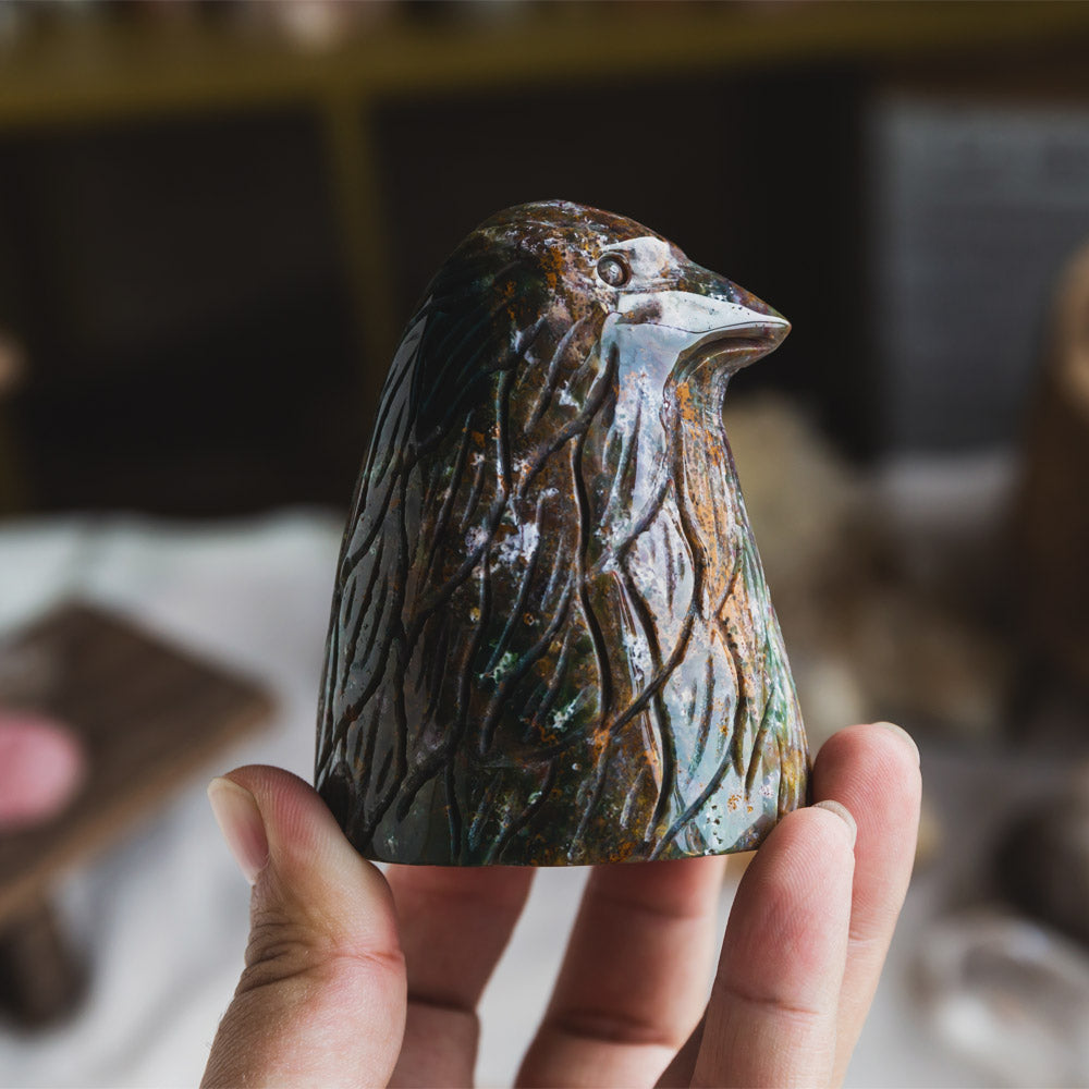 Ocean Jasper Eagle Head