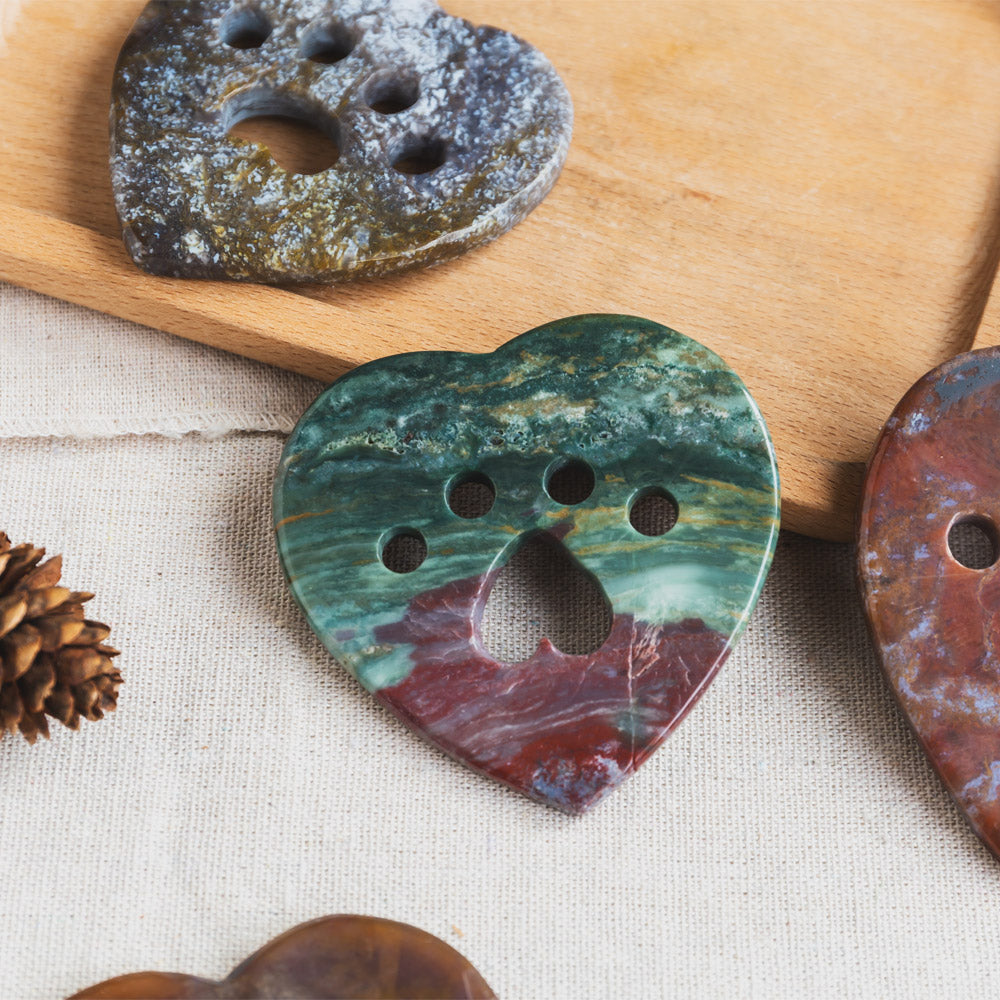 Ocean Jasper Heart