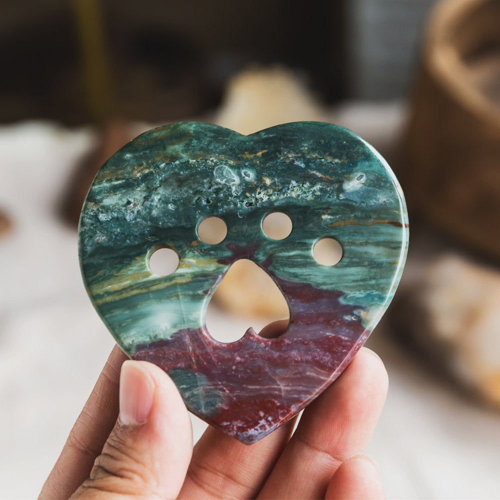 Ocean Jasper Heart