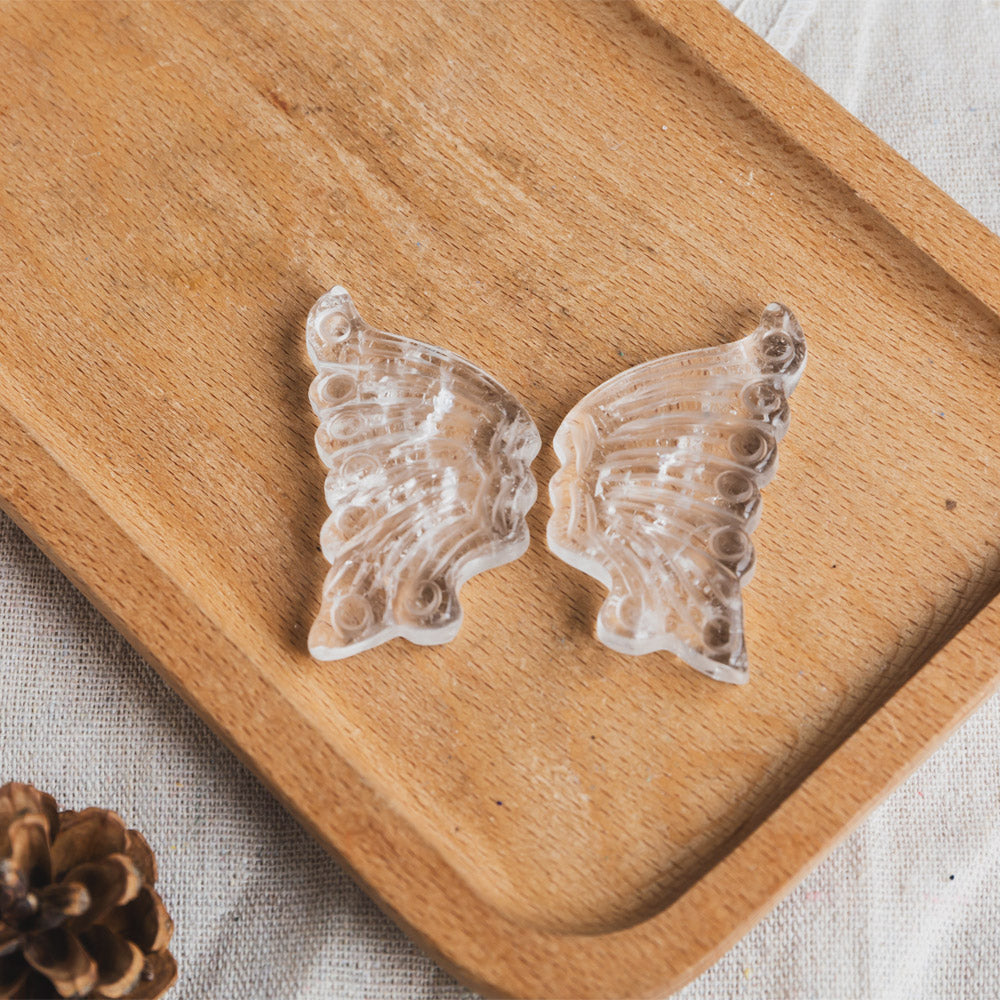 Clear Quartz Butterfly Wing