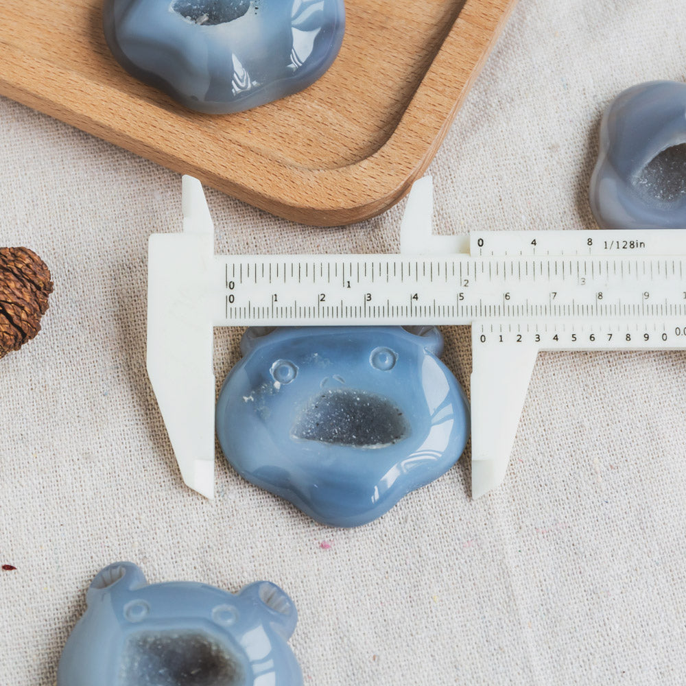 Druzy Agate Bear Slice