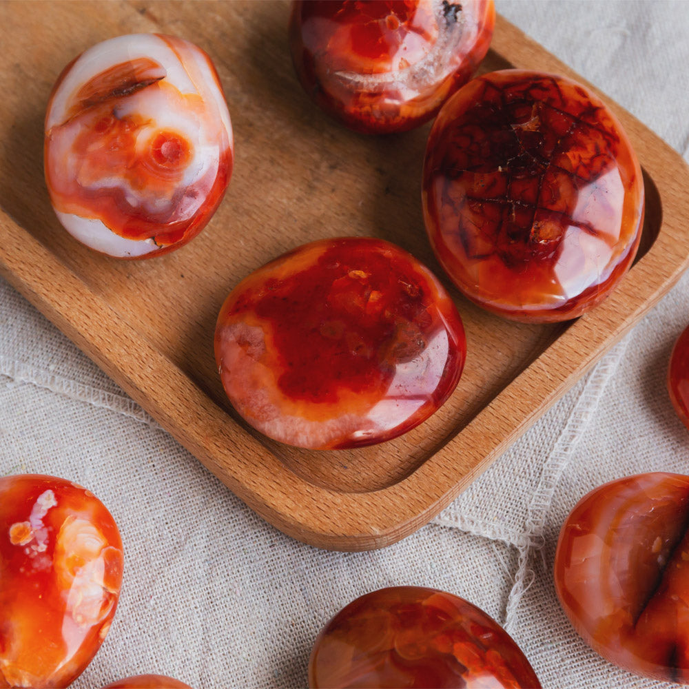 Carnelian Palm Stone