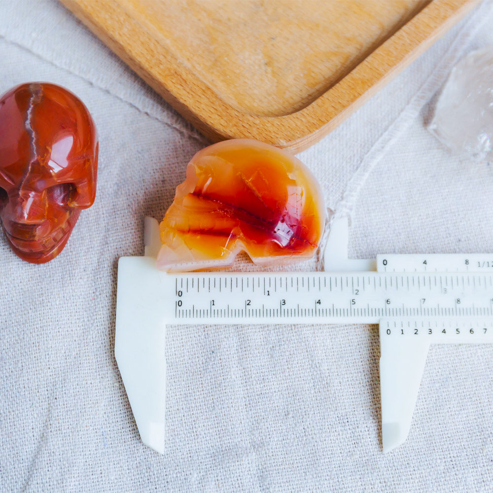 1.5" Carnelian Skull