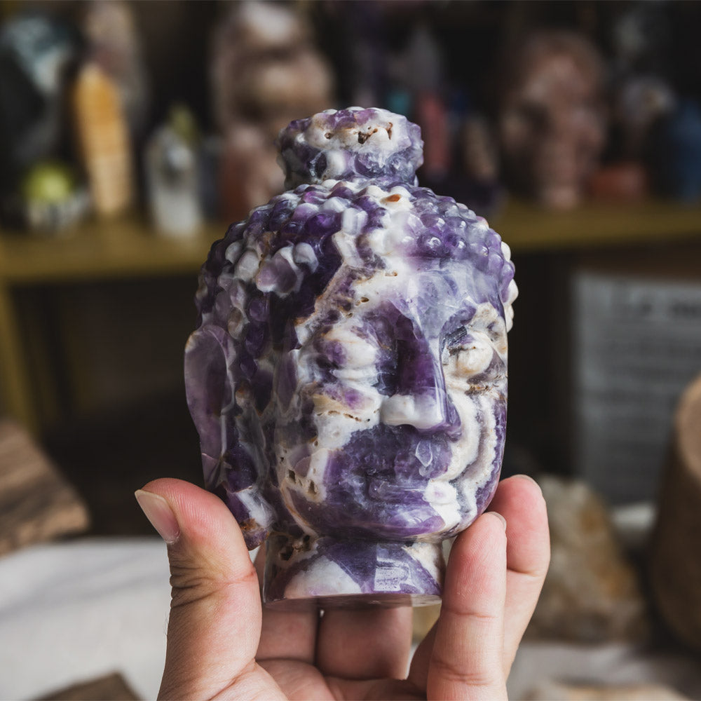 Dream Amethyst Buddha Head