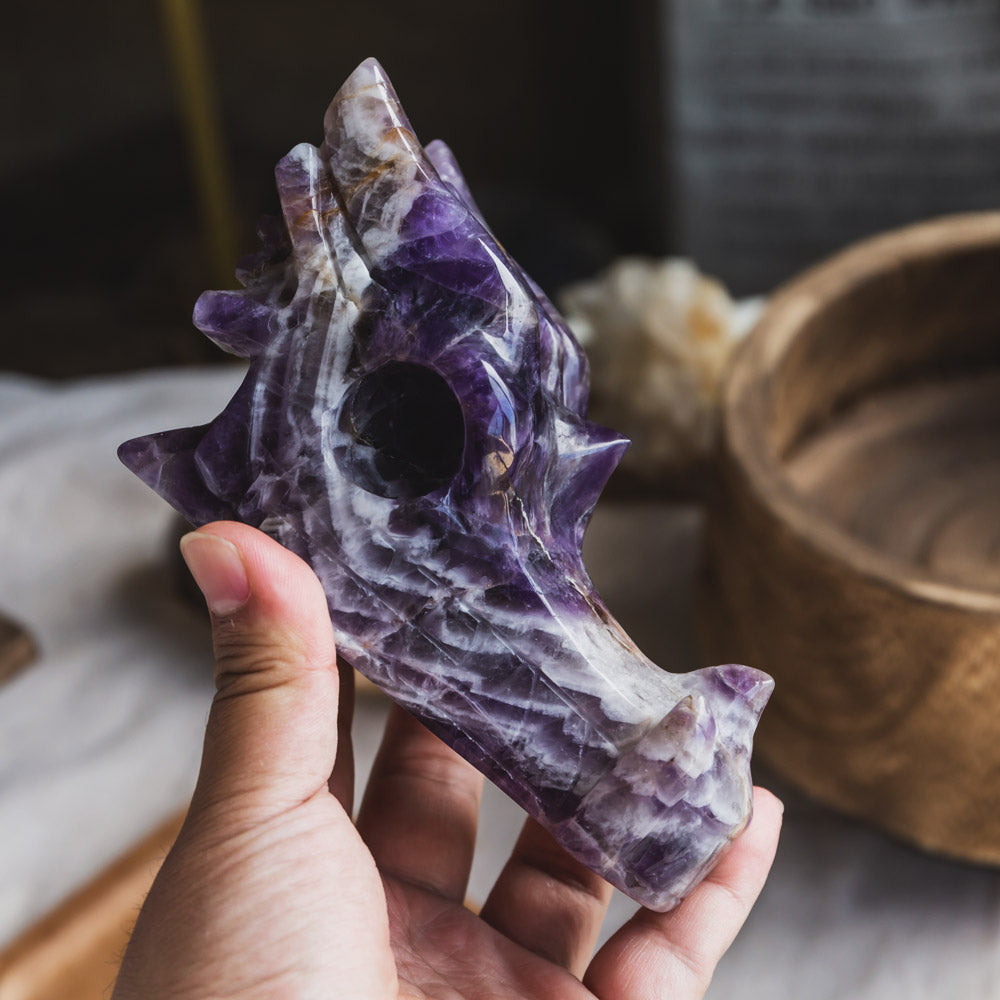 Dream Amethyst Dragon Head