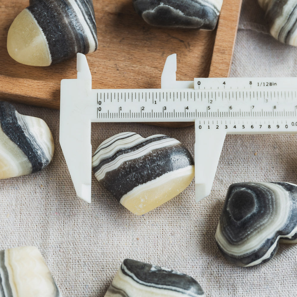 Zebra Calcite Heart