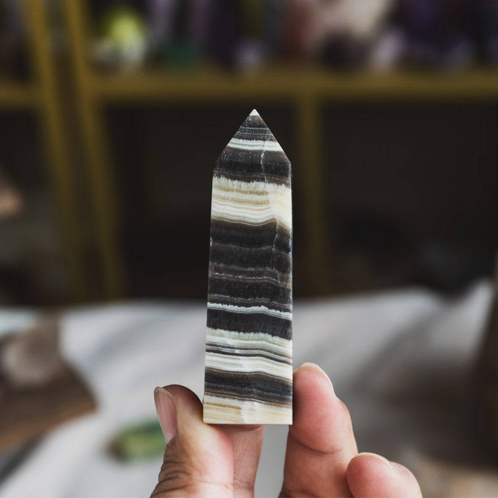 Zebra Calcite Point