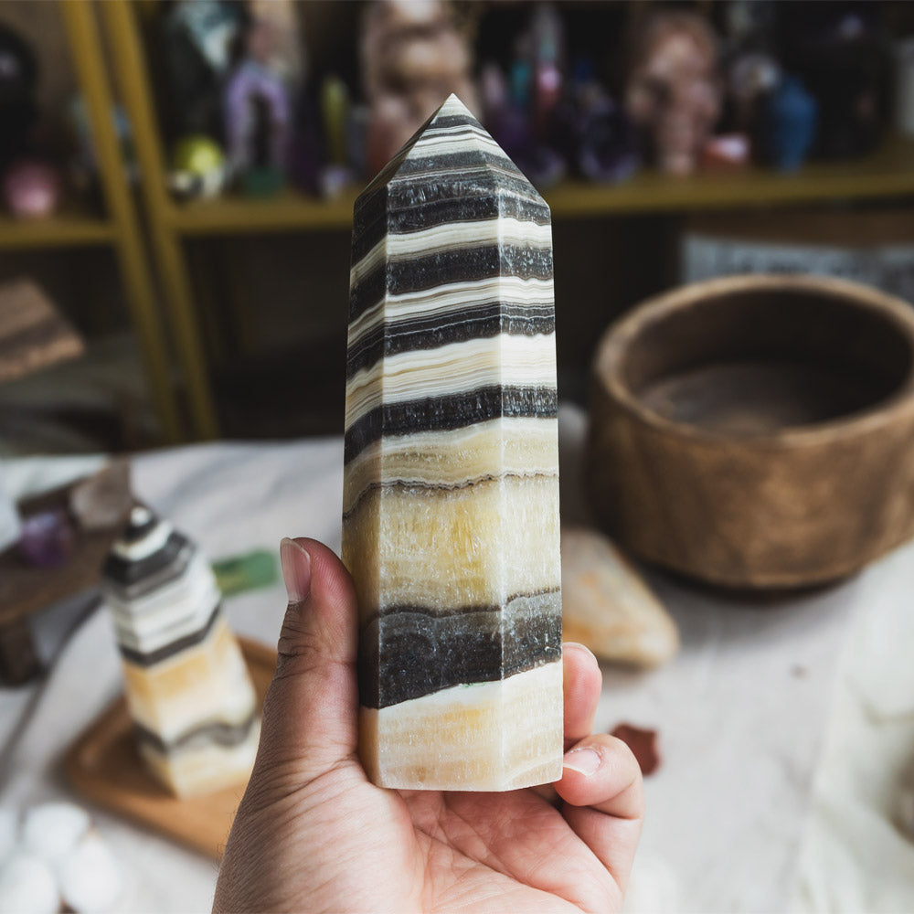 Zebra Calcite Tower