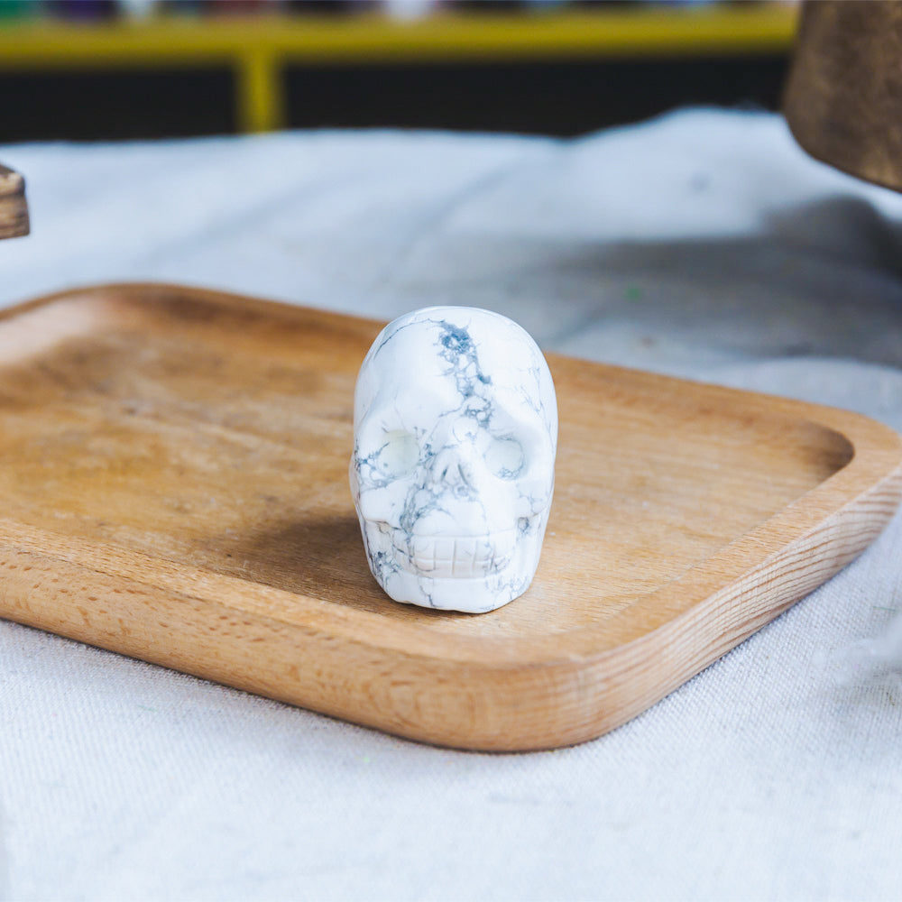 1.5" Howlite Skull