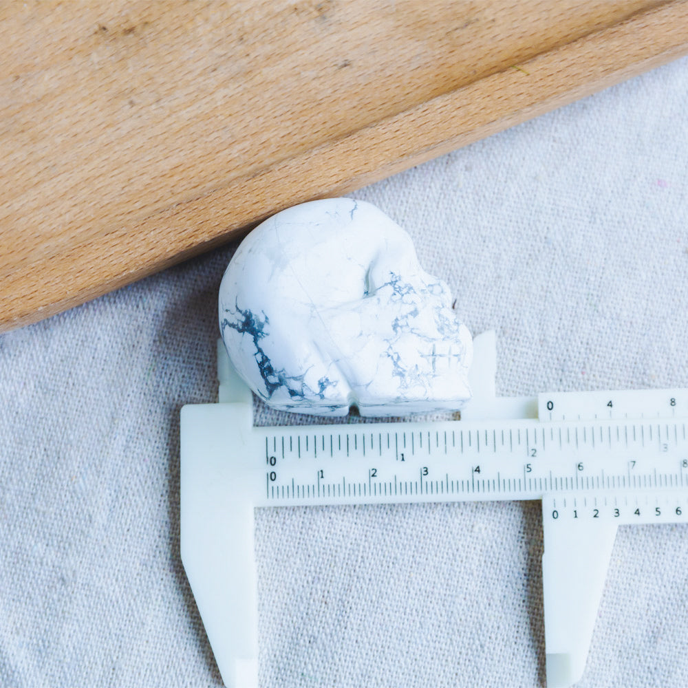 1.5" Howlite Skull