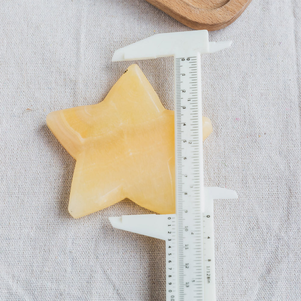 Orange Calcite Star