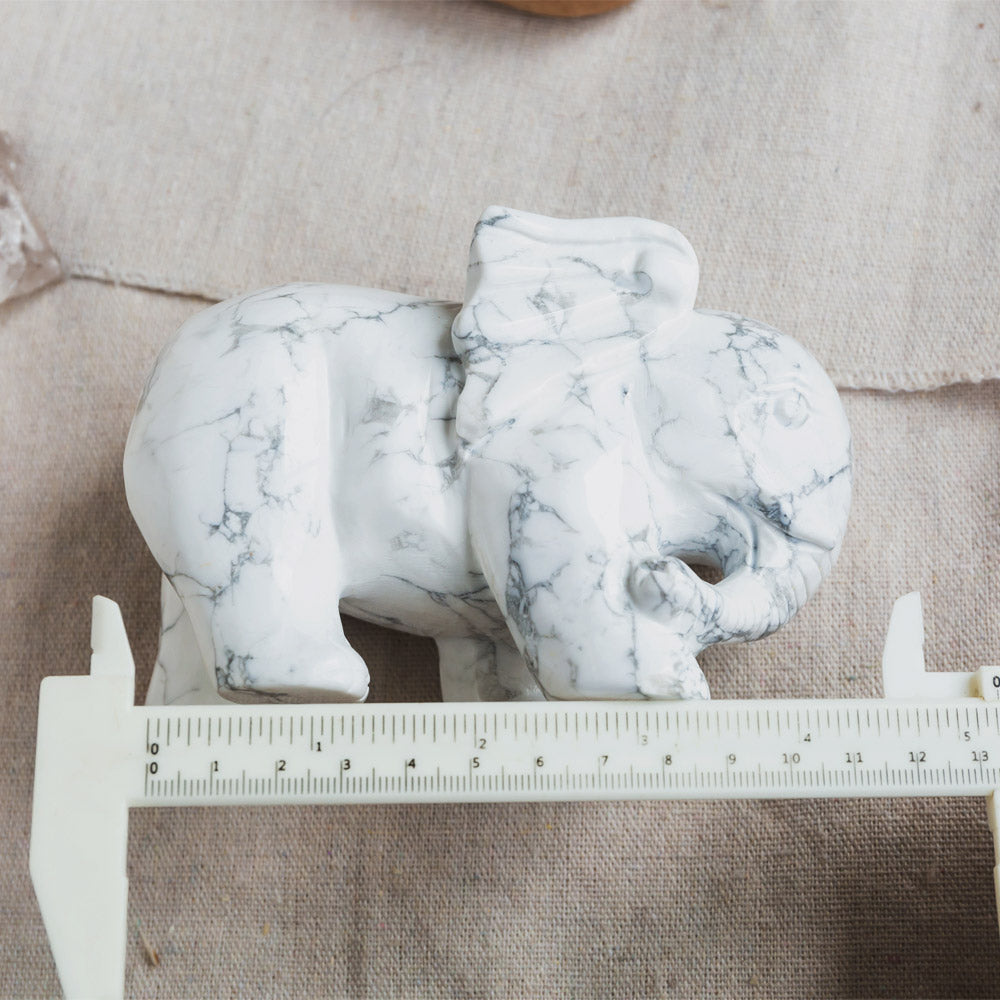 Howlite Elephant