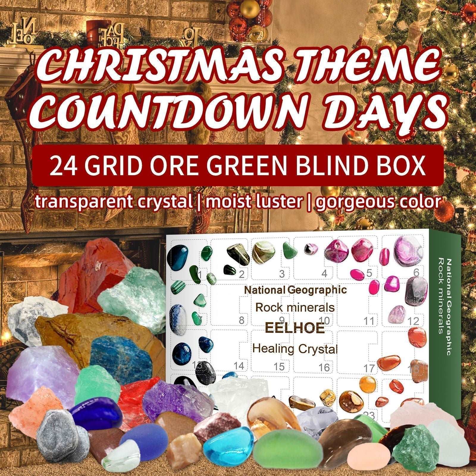 24 pces ore christmas advent calendar blind box package toys funny 24 days countdown childhood education advent toys easy to use