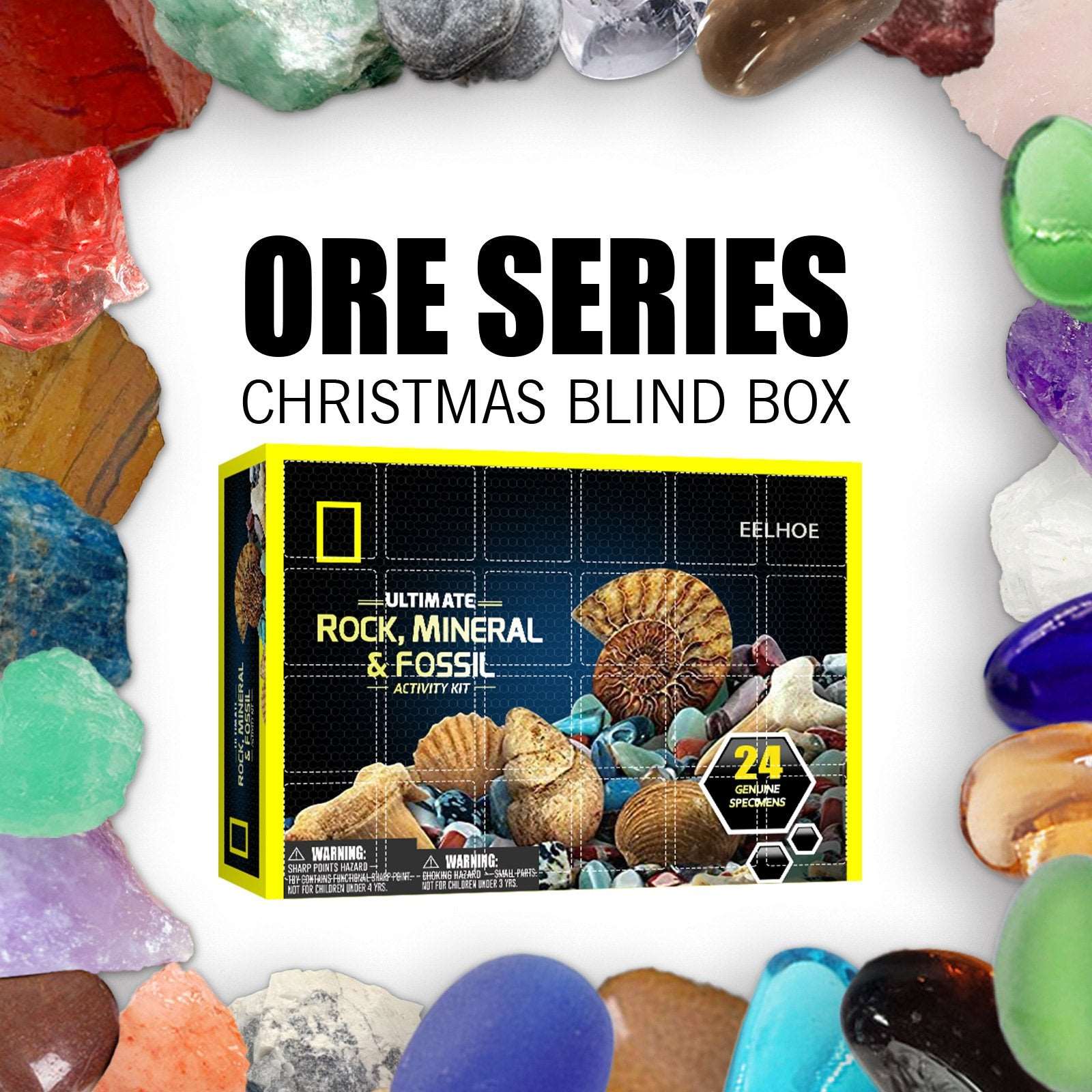 24 pces ore christmas advent calendar blind box package toys funny 24 days countdown childhood education advent toys easy to use