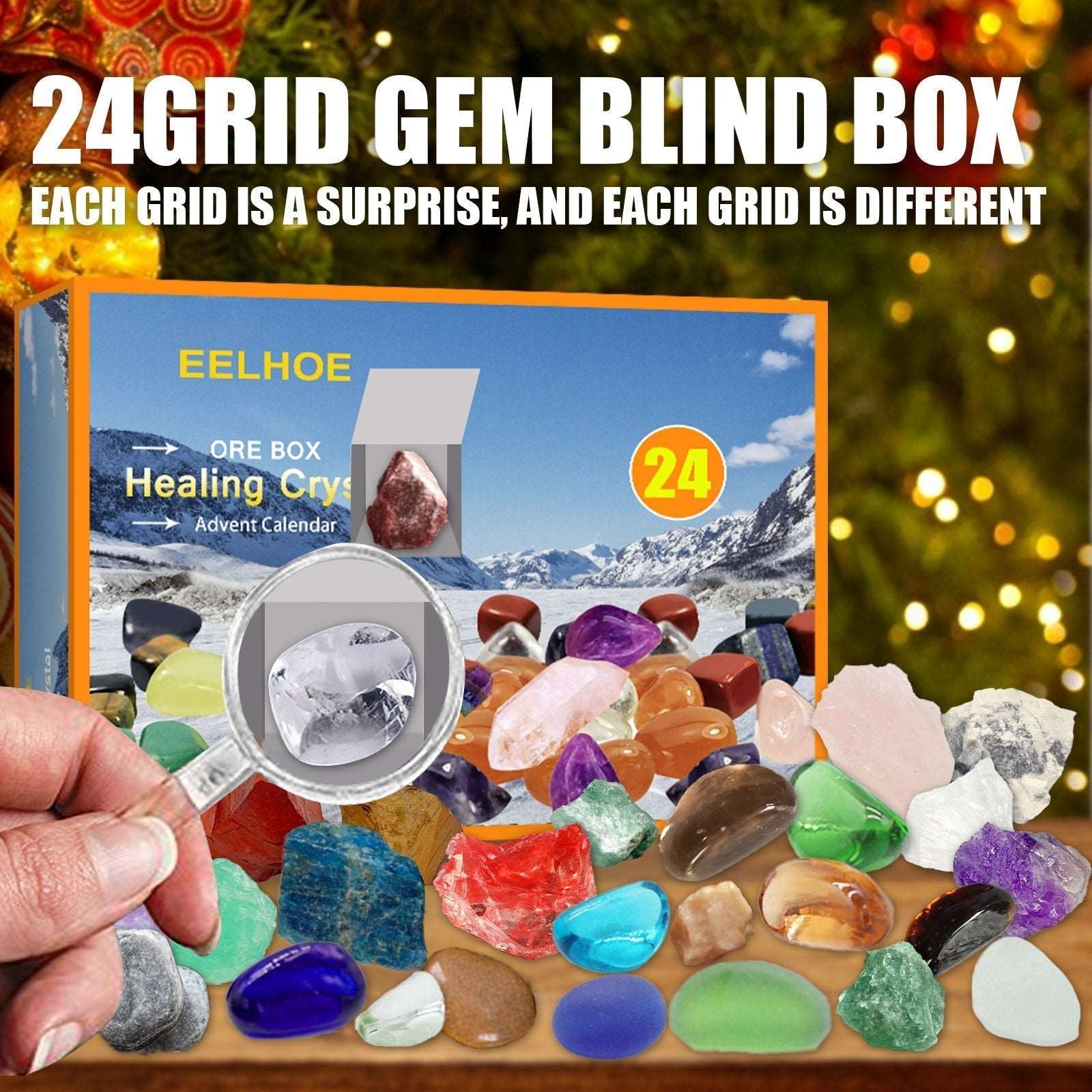 24 pces ore christmas advent calendar blind box package toys funny 24 days countdown childhood education advent toys easy to use