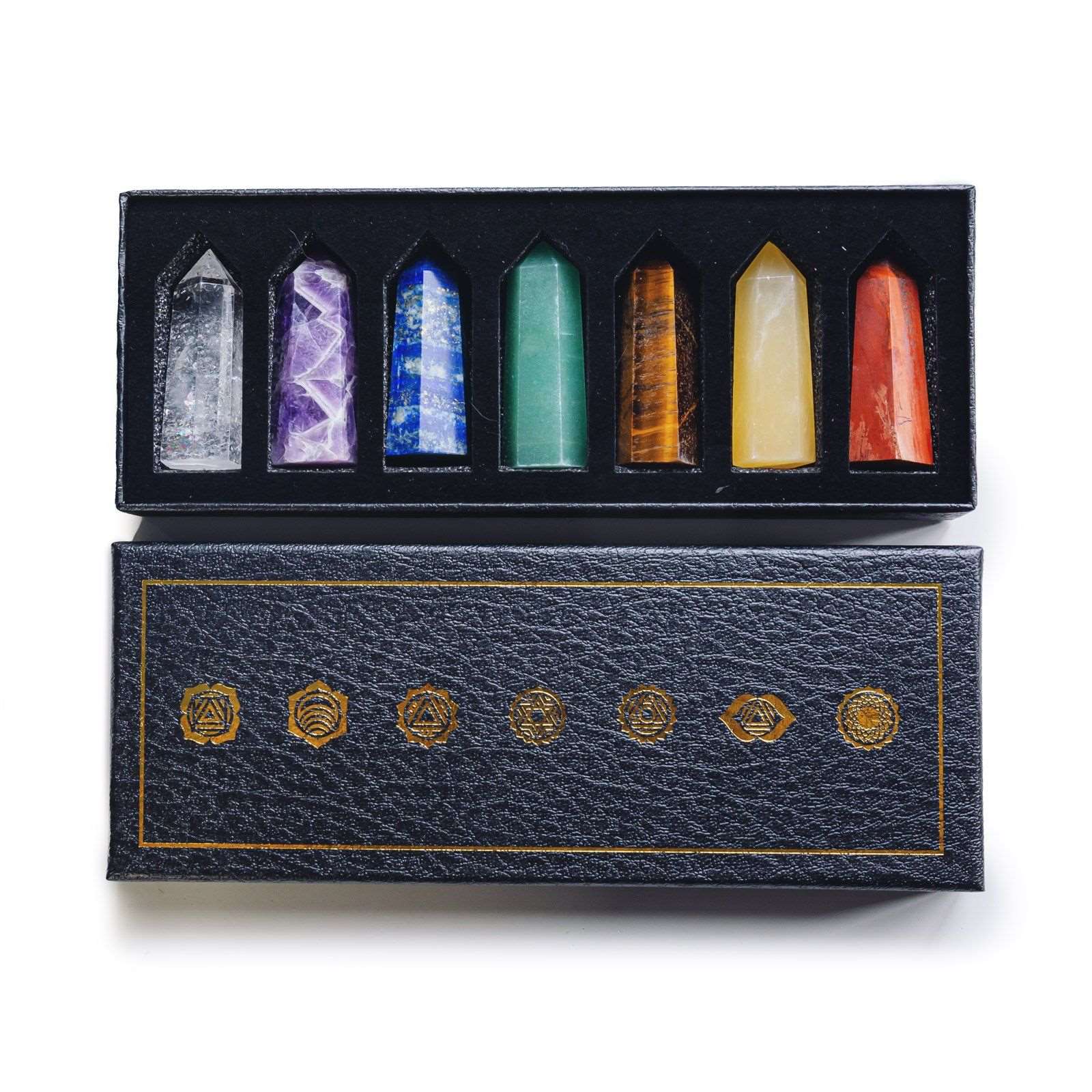 7 Chakra Crystal Wands Box