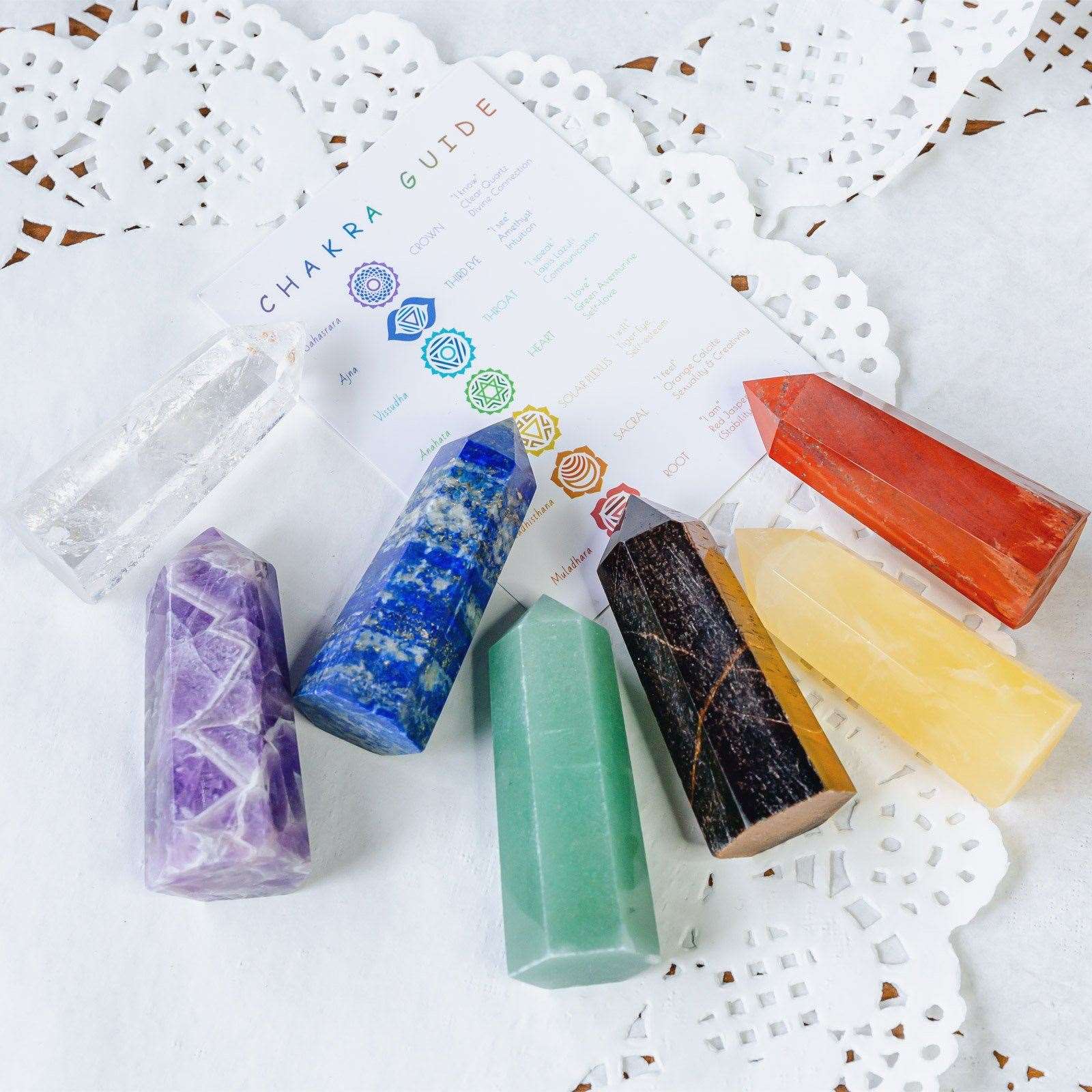 7 Chakra Crystal Wands Box