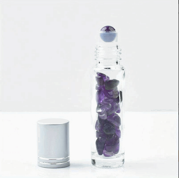 10pcs Clear Glass Roller Bottles