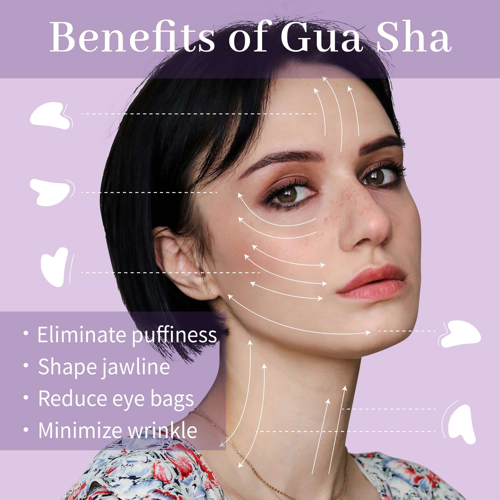 Amethyst-Gua Sha Face Massager