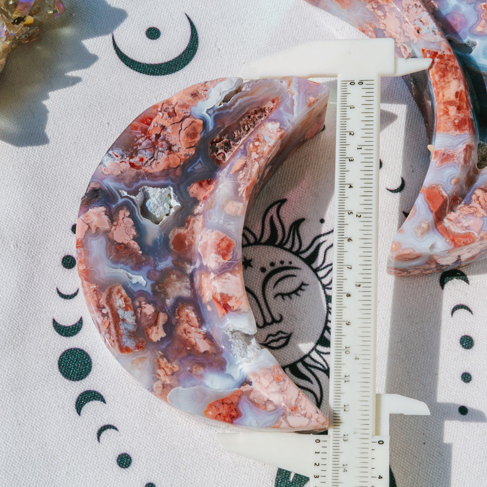 Pink Agate Moon Bowl