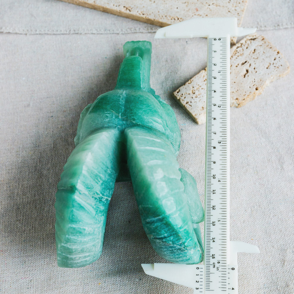 Green Aventurine Sheep Head