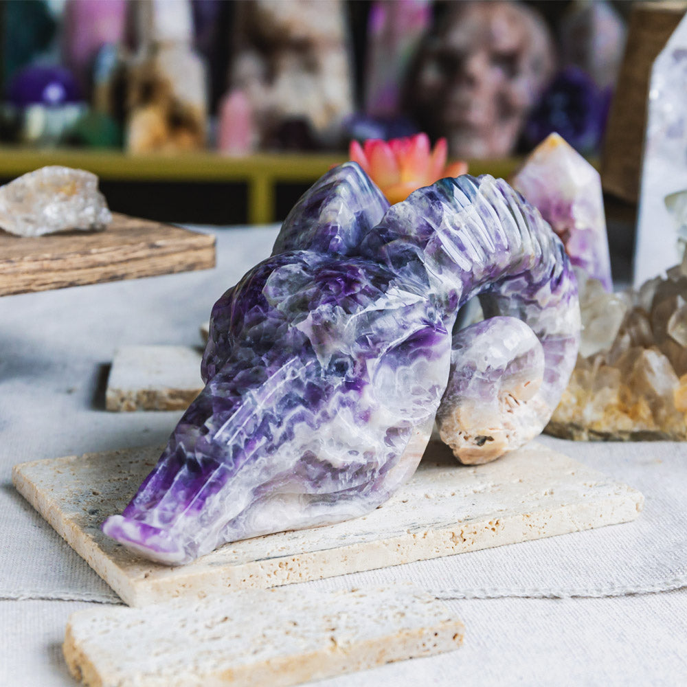 Dream Amethyst Sheep Head