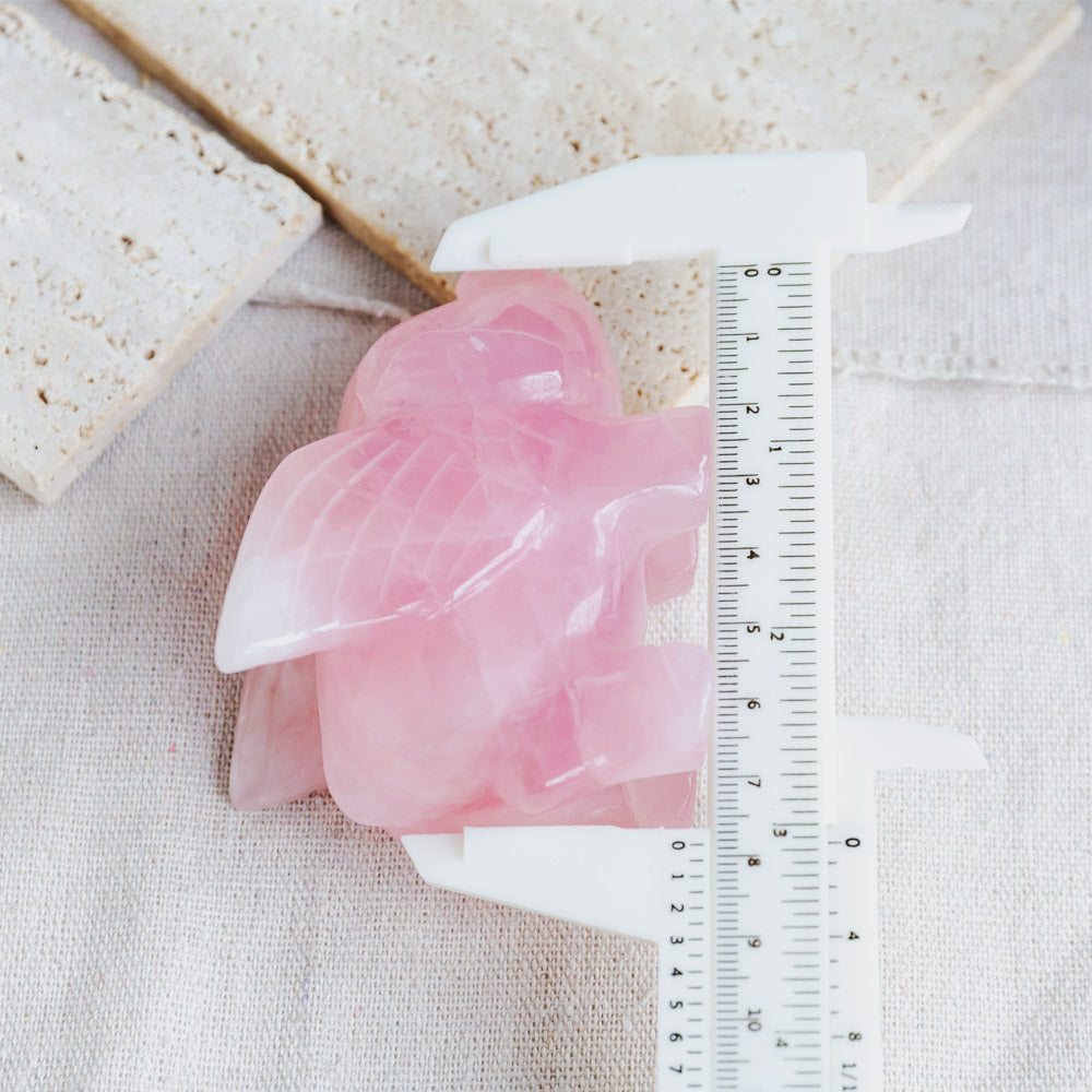 Rose Quartz Flying Pig