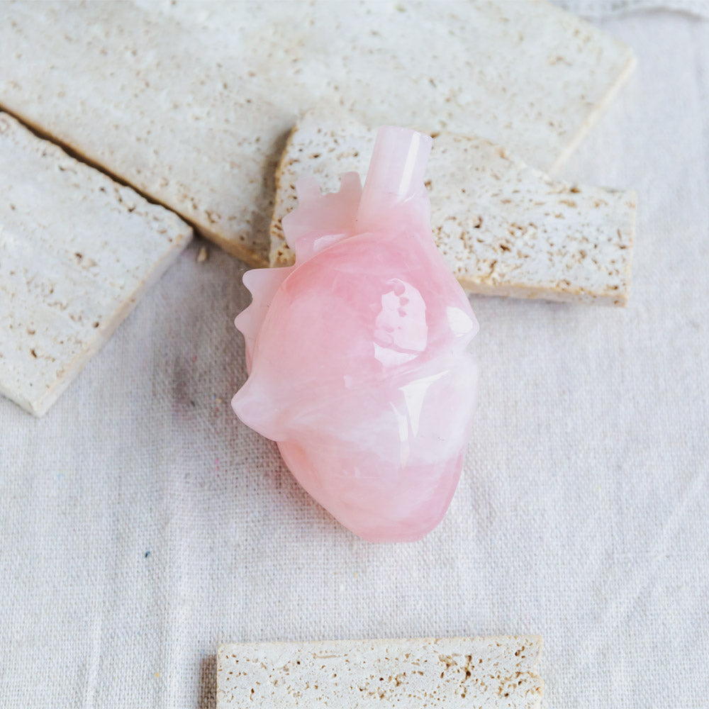 Rose Quartz Human Heart